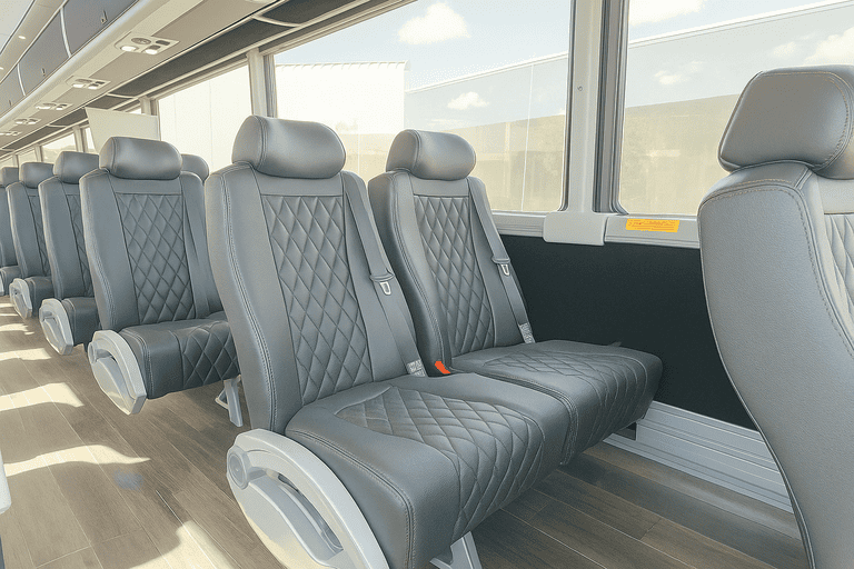 interior of Killeen Coach Bus Service charter bus