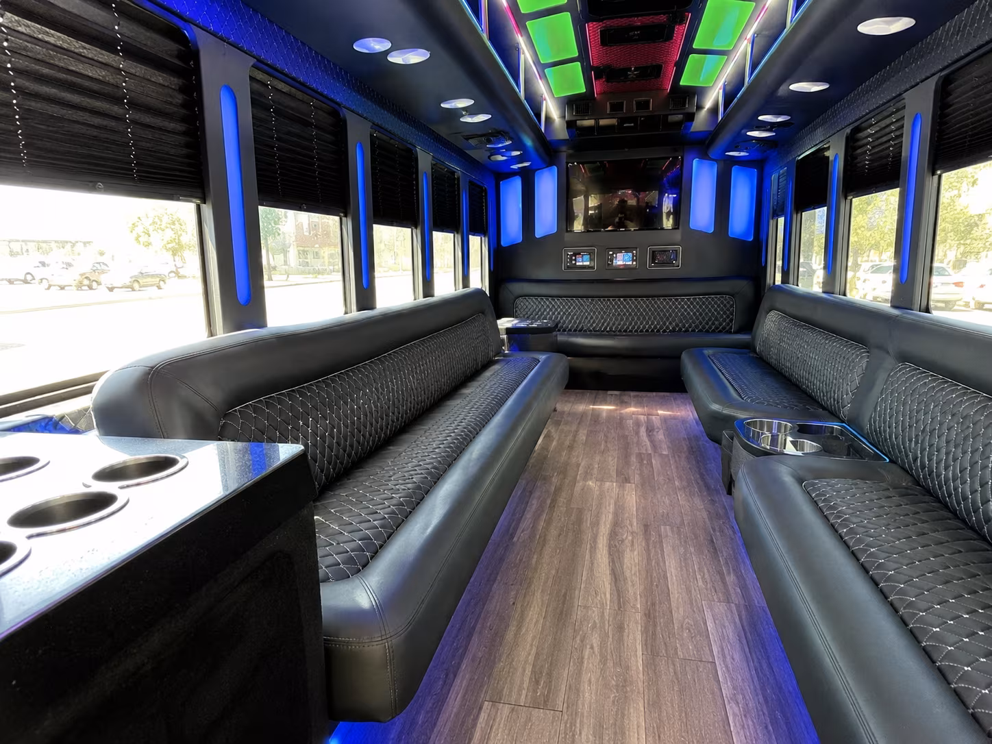 killeen 15 passenger party bus inside