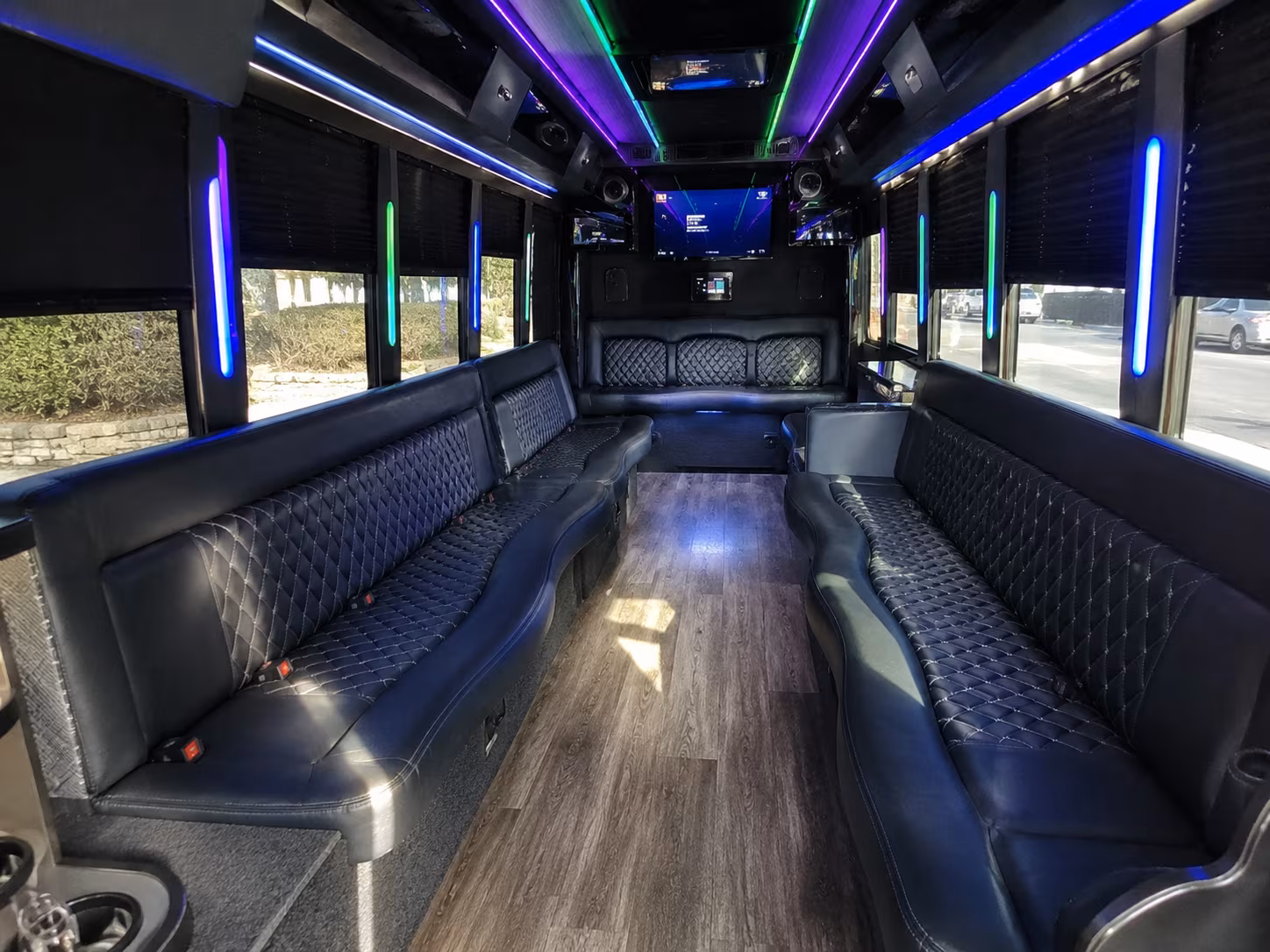 killeen 15 passenger party bus interior