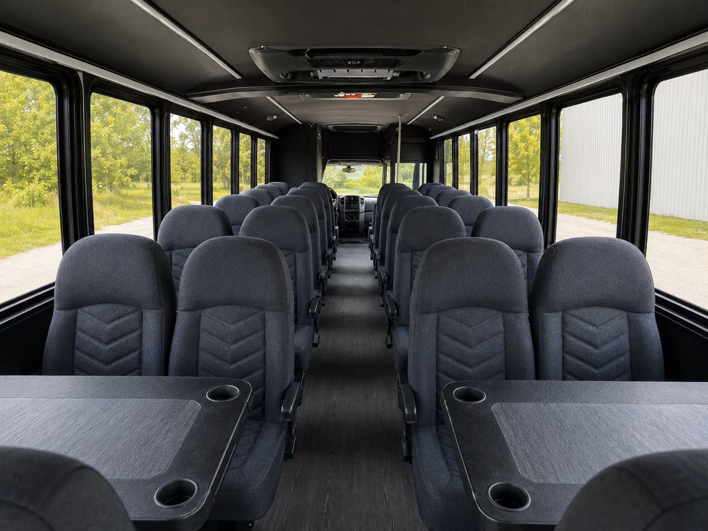 killeen 18 passenger minibus inside