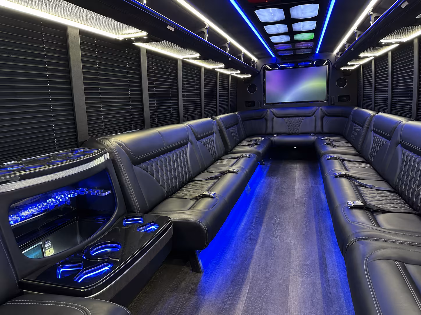 killeen 20 passenger party bus inside