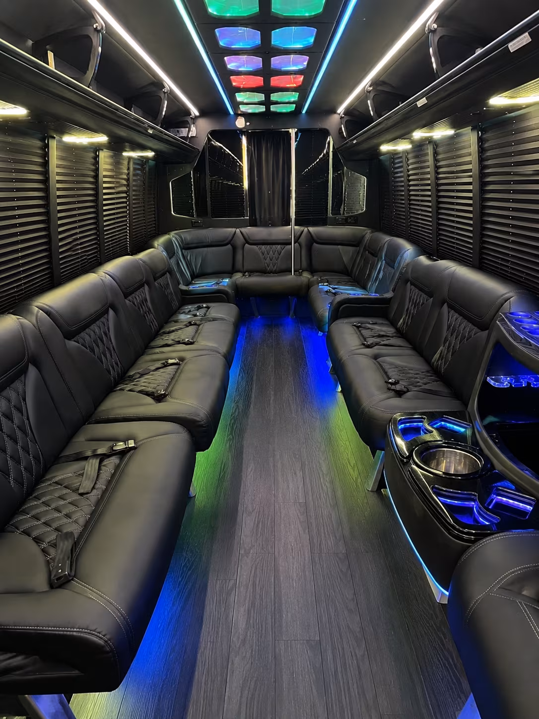 killeen 20 passenger party bus interior