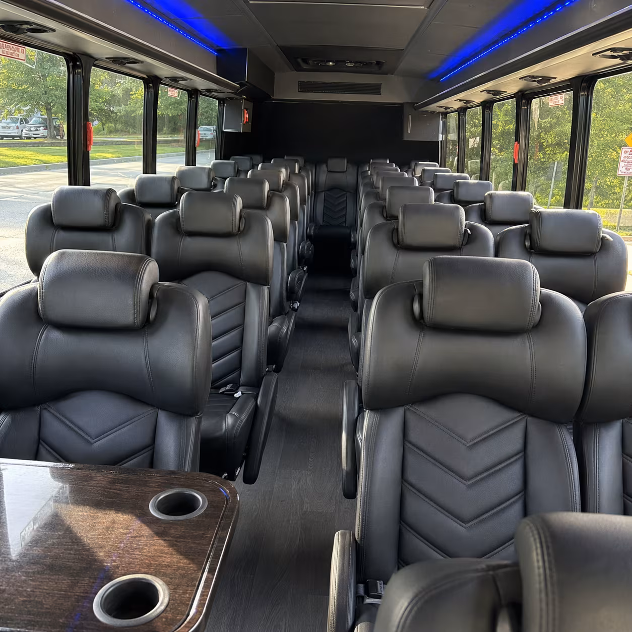 killeen 25 passenger minibus inside