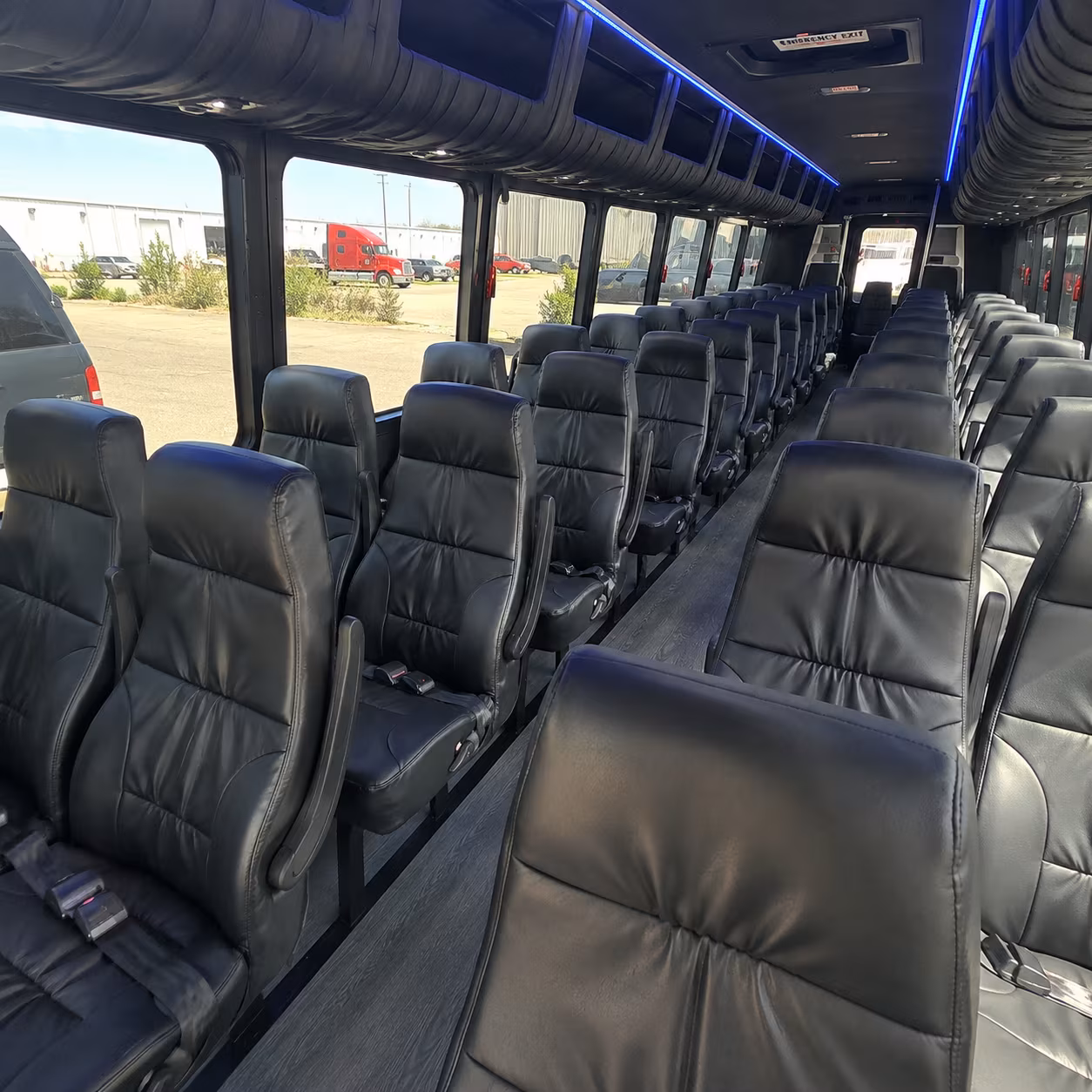 killeen 25 passenger minibus interior