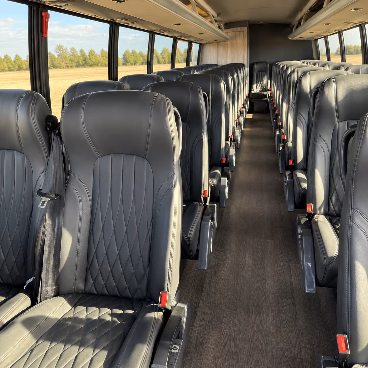 killeen 28 passenger minibus interior