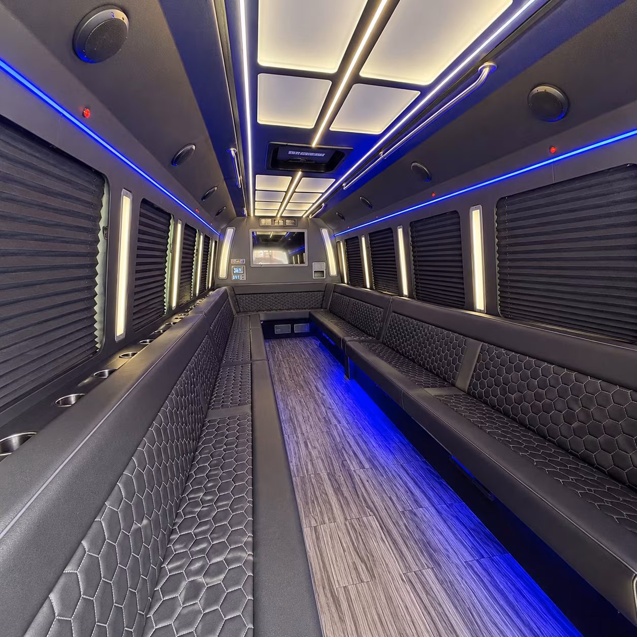 killeen 30 passenger party bus interior