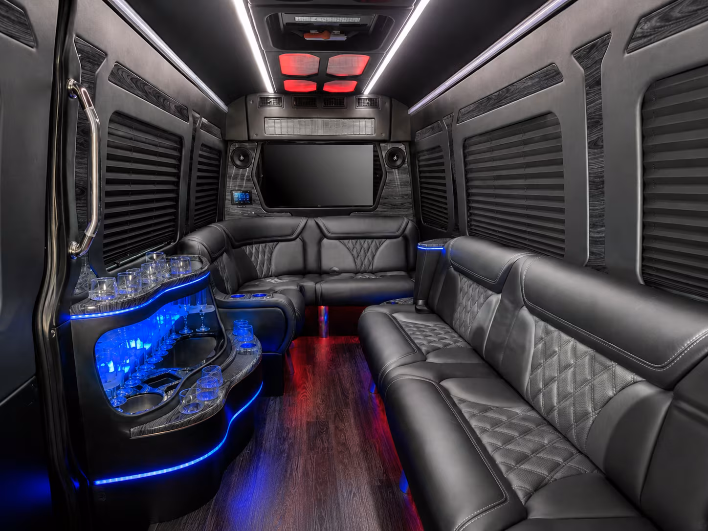 killeen 40 passenger party bus interior