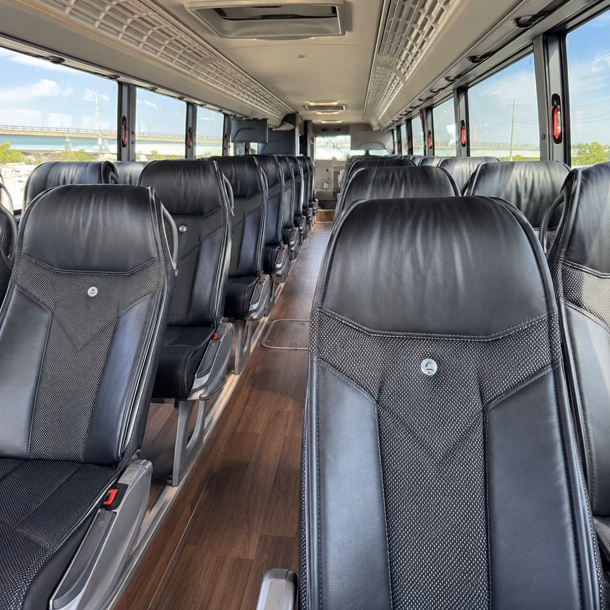 killeen 56 passenger charter bus inside