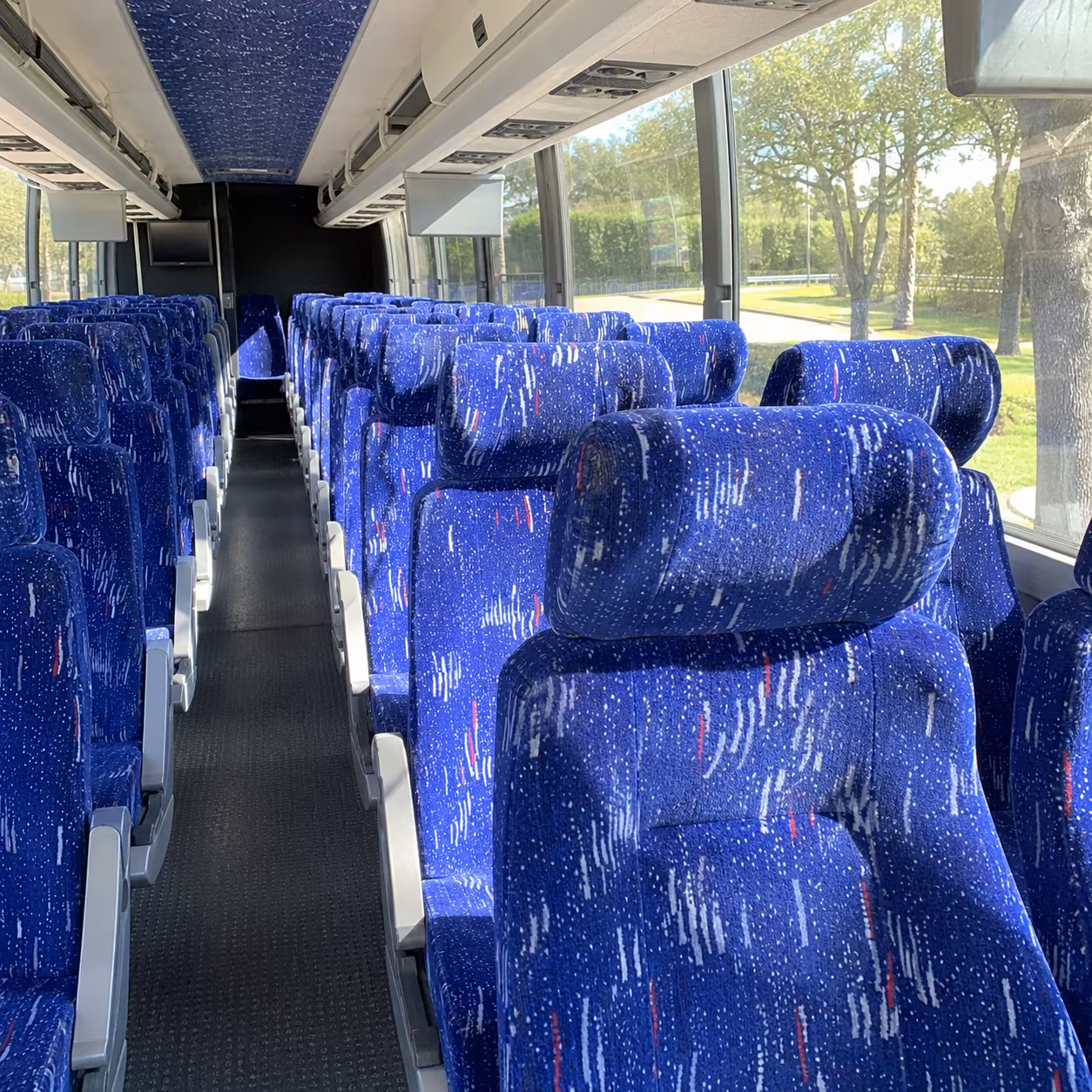 killeen 56 passenger charter bus interior