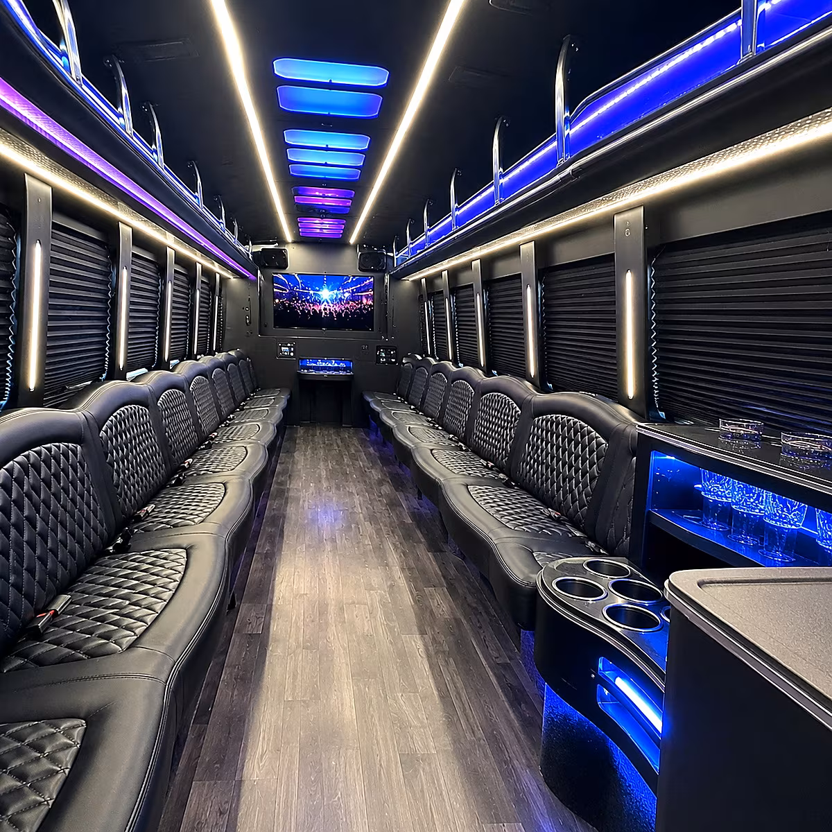 killeen party bus interior